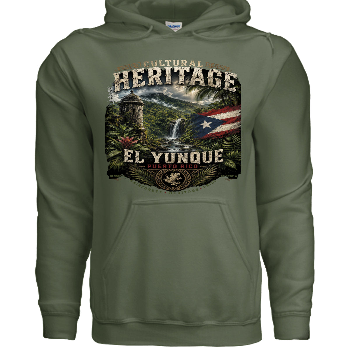 MILITARY GREEN - G185 - FRONT